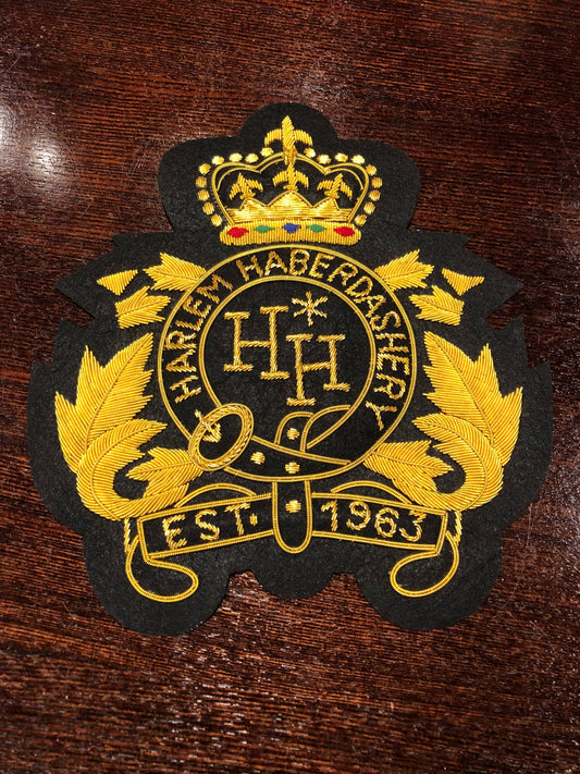 HH GOLD METALLIC EMBROIDERY PATCH SMALL